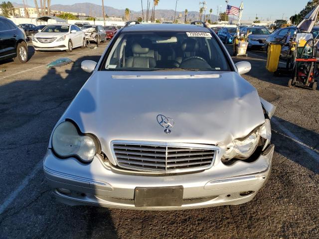 WDBRH61J03F374585 - 2003 MERCEDES-BENZ C 240 SPORTWAGON SILVER photo 5