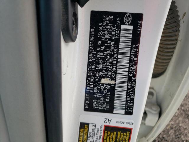4T1BK3DB4BU436891 - 2011 TOYOTA AVALON BASE 白色 照片 12