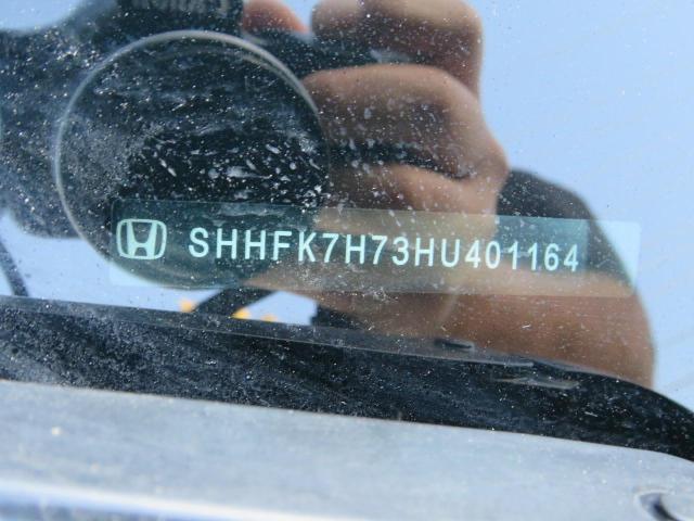 SHHFK7H73HU401164 - 2017 HONDA CIVIC EXL WHITE photo 10
