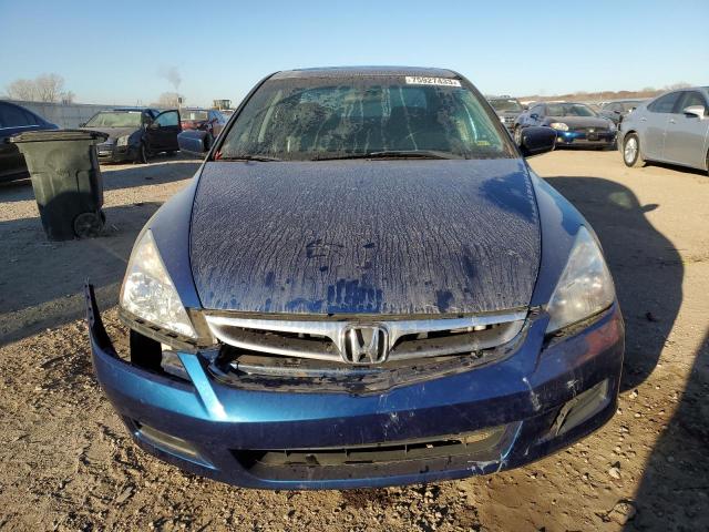 1HGCM66536A044618 - 2006 HONDA ACCORD EX BLUE photo 5