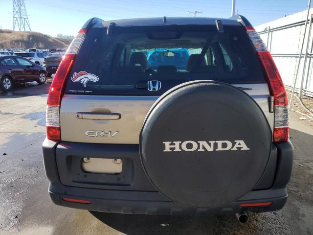 JHLRD788X6C002170 - 2006 HONDA CR-V EX BROWN photo 6