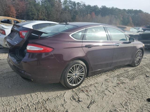 3FA6P0H98DR205084 - 2013 FORD FUSION SE BURGUNDY photo 3