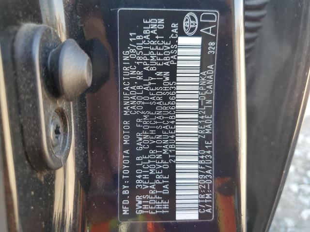 2T1BU4EE4BC666635 - 2011 TOYOTA COROLLA LE BASE GRAY photo 13