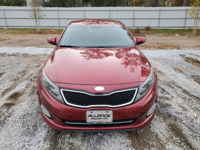 5XXGR4A66EG336384 - 2014 KIA OPTIMA SX RED photo 5