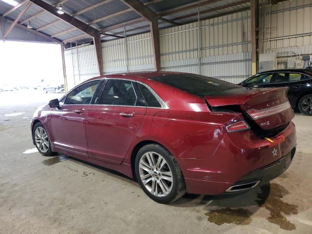 3LN6L2LUXER827115 - 2014 LINCOLN MKZ HYBRID BURGUNDY photo 2