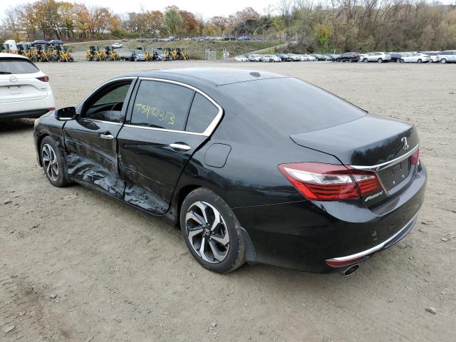 1HGCR3F89HA023057 - 2017 HONDA ACCORD EXL BLACK photo 2