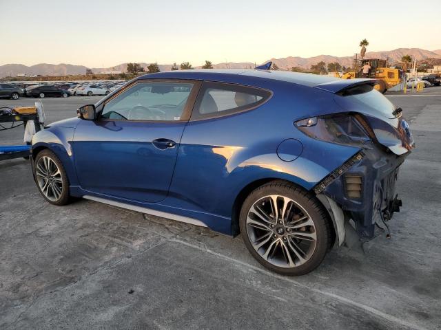 KMHTC6AE3GU298012 - 2016 HYUNDAI VELOSTER TURBO BLUE photo 2