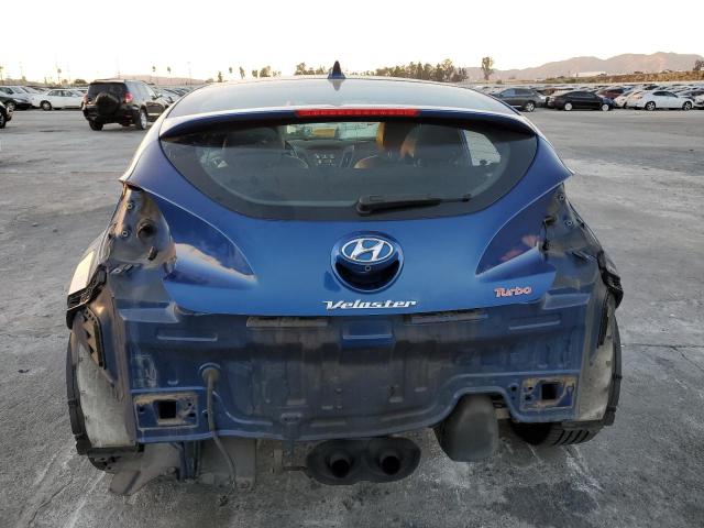 KMHTC6AE3GU298012 - 2016 HYUNDAI VELOSTER TURBO BLUE photo 6