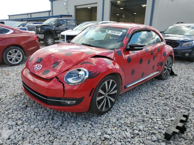 3VW467AT1CM650617 - 2012 VOLKSWAGEN BEETLE TURBO RED photo 1