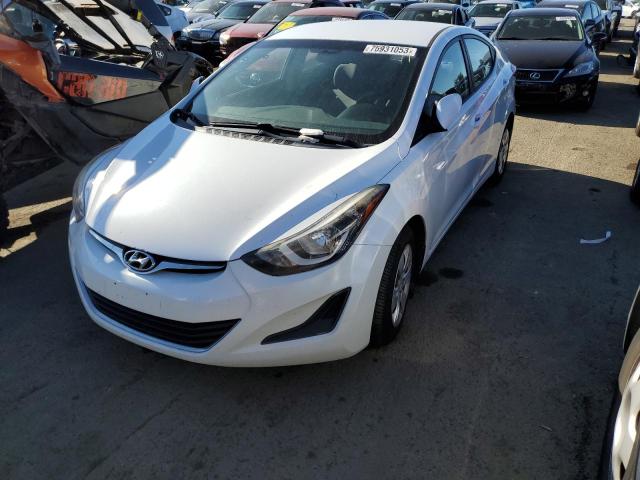 5NPDH4AE5GH685668 - 2016 HYUNDAI ELANTRA SE WHITE photo 1