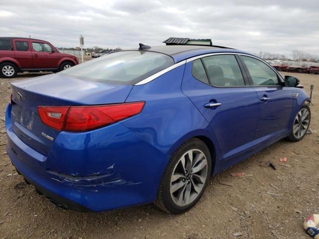 5XXGR4A63FG359283 - 2015 KIA OPTIMA SX BLUE photo 3