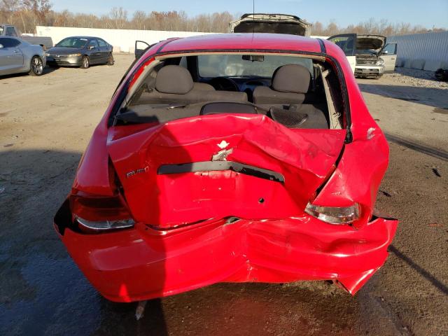 KL1TD56626B582679 - 2006 CHEVROLET AVEO BASE RED photo 6