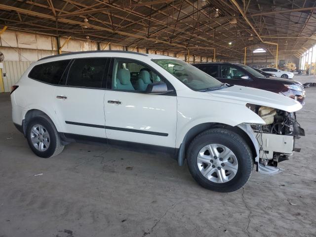 1GNKRFKD0EJ338153 - 2014 CHEVROLET TRAVERSE LS WHITE photo 4