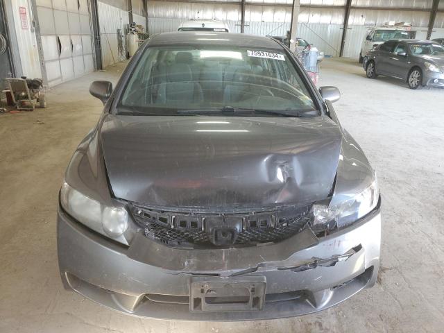 19XFA16569E011573 - 2009 HONDA CIVIC LX GRAY photo 5