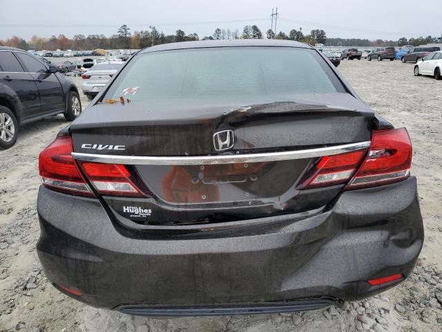 2HGFB2F59EH521855 - 2014 HONDA CIVIC LX BLACK photo 6