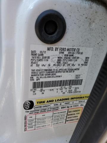 5LMJJ2J58CEL05561 - 2012 LINCOLN NAVIGATOR თეთრი ფოტო 13