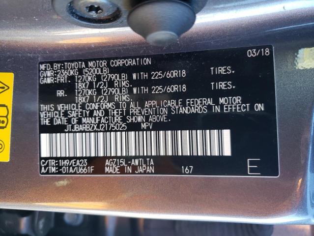 JTJBARBZXJ2175025 - 2018 LEXUS NX 300 BASE Boz foto 13