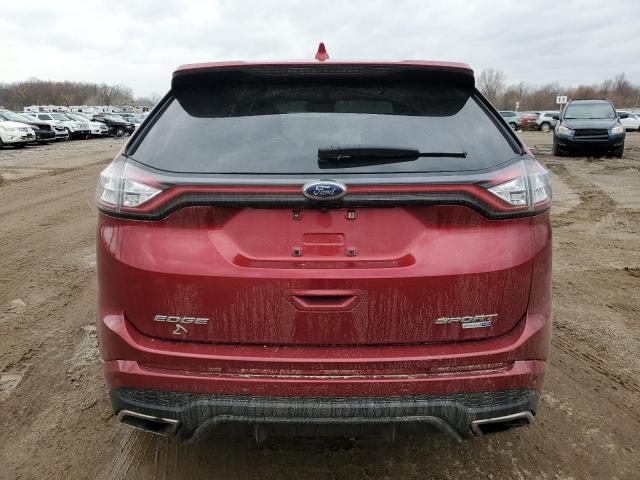 2FMTK4AP7FBB85323 - 2015 FORD EDGE SPORT RED photo 6