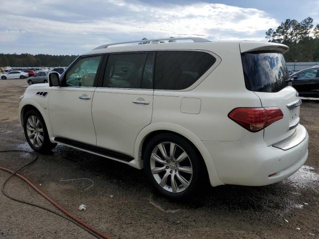 JN8AZ2NF8E9552257 - 2014 INFINITI QX80 WHITE photo 2