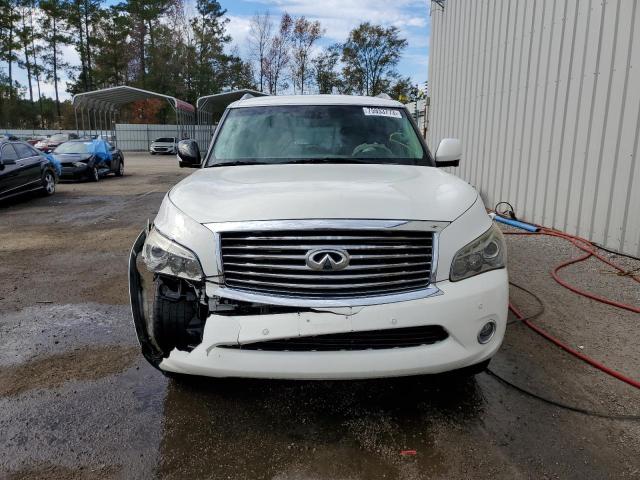 JN8AZ2NF8E9552257 - 2014 INFINITI QX80 WHITE photo 5