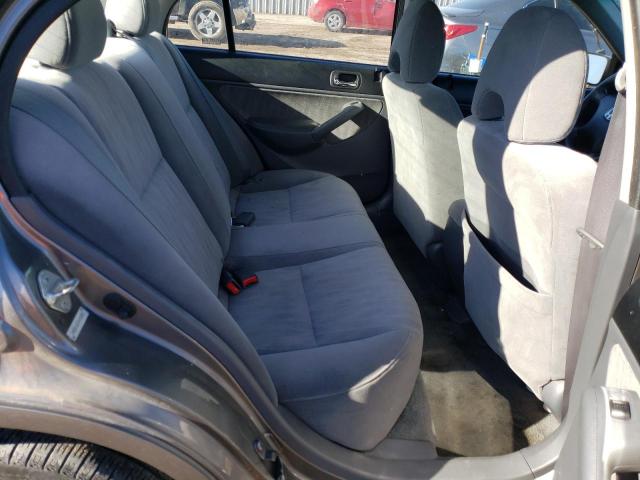 2HGES16515H602855 - 2005 HONDA CIVIC LX GRAY photo 10