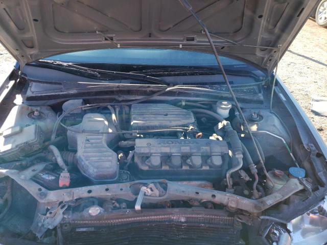 2HGES16515H602855 - 2005 HONDA CIVIC LX GRAY photo 11