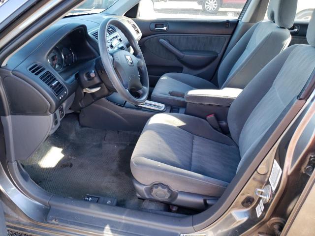 2HGES16515H602855 - 2005 HONDA CIVIC LX GRAY photo 7