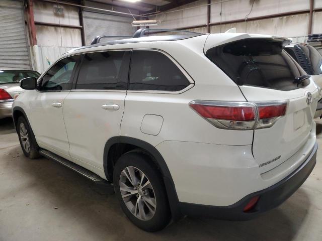 5TDKKRFH0FS064842 - 2015 TOYOTA HIGHLANDER XLE WHITE photo 2