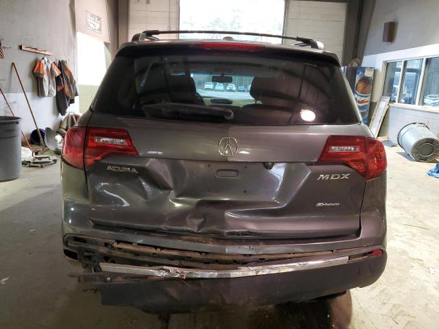 2HNYD2H20BH507904 - 2011 ACURA MDX CHARCOAL photo 6