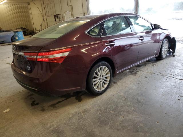 4T1BD1EB5FU047261 - 2015 TOYOTA AVALON HYBRID MAROON photo 3