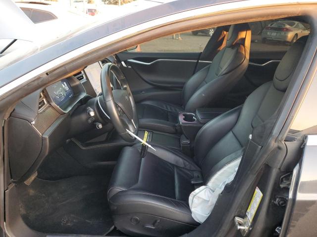 5YJSA1E27HF206144 - 2017 TESLA MODEL S Сұр фото 7