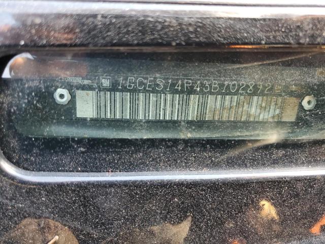 1GCES14P43B102892 - 2003 CHEVROLET SSR 黑色 照片 12