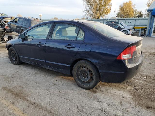 19XFA16579E000145 - 2009 HONDA CIVIC LX BLUE photo 2