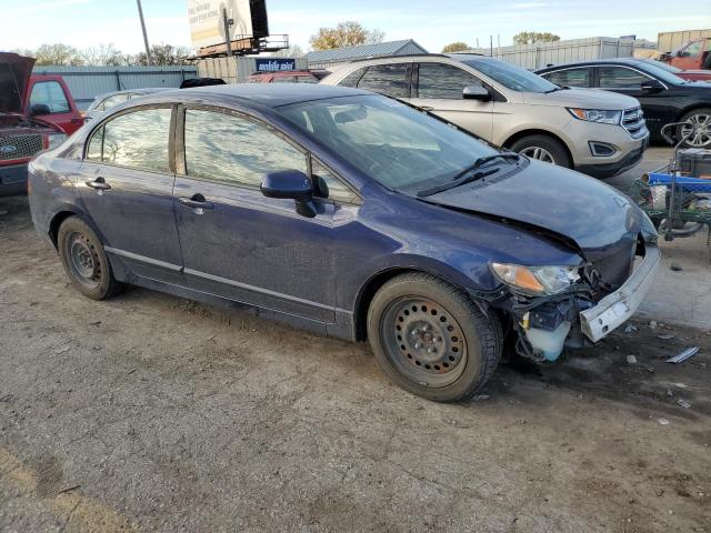 19XFA16579E000145 - 2009 HONDA CIVIC LX BLUE photo 4