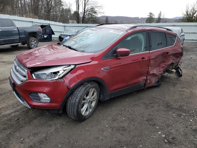 1FMCU9GD3JUC56783 - 2018 FORD ESCAPE SE BURGUNDY photo 1