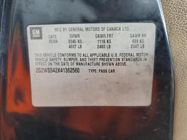2G2WS542X41362560 - 2004 PONTIAC GRAND PRIX GT2 შავი ფოტო 13