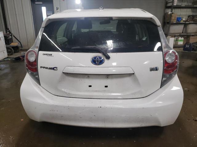 JTDKDTB3XE1072590 - 2014 TOYOTA PRIUS C WHITE photo 6