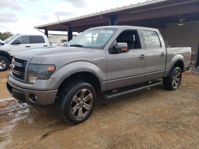 1FTFW1EFXDFB41558 - 2013 FORD F150 SUPERCREW GRAY photo 1