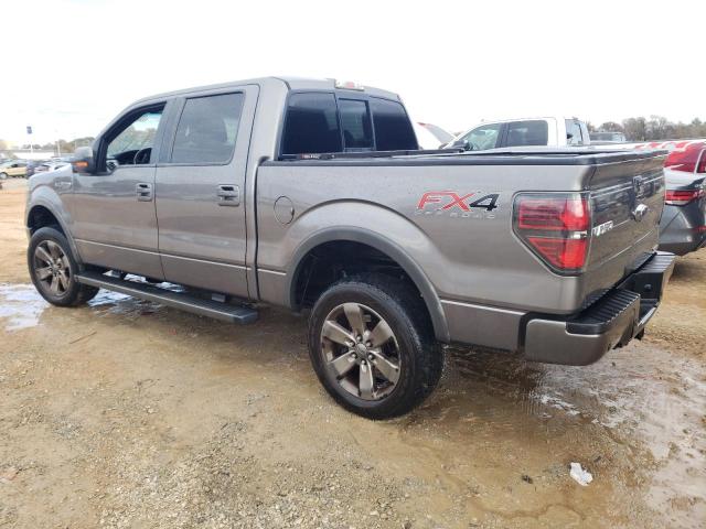 1FTFW1EFXDFB41558 - 2013 FORD F150 SUPERCREW GRAY photo 2