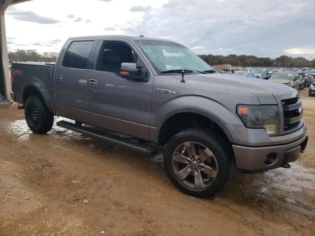 1FTFW1EFXDFB41558 - 2013 FORD F150 SUPERCREW GRAY photo 4