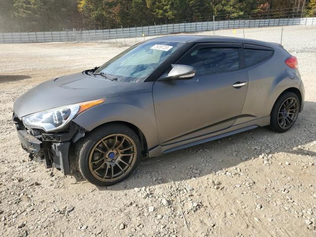 KMHTC6AE6DU134393 - 2013 HYUNDAI VELOSTER TURBO GRAY photo 1