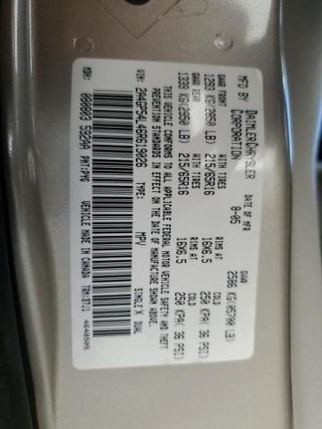 2A4GP54L46R619026 - 2006 CHRYSLER TOWN & COU TOURING GOLD photo 13