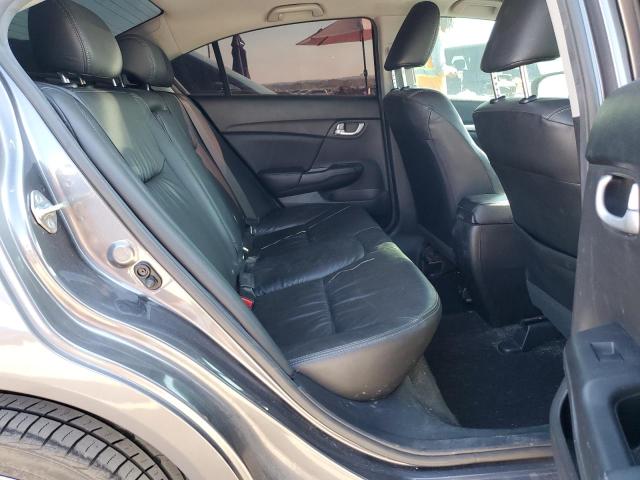 2HGFB2F9XFH537373 - 2015 HONDA CIVIC EXL ნაცრისფერი ფოტო 10