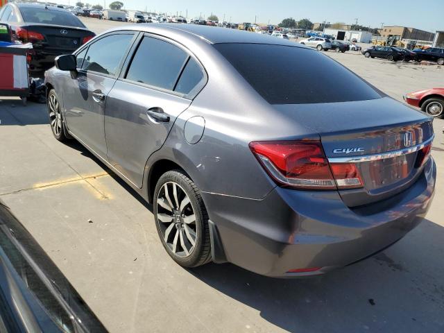 2HGFB2F9XFH537373 - 2015 HONDA CIVIC EXL GRAY photo 2