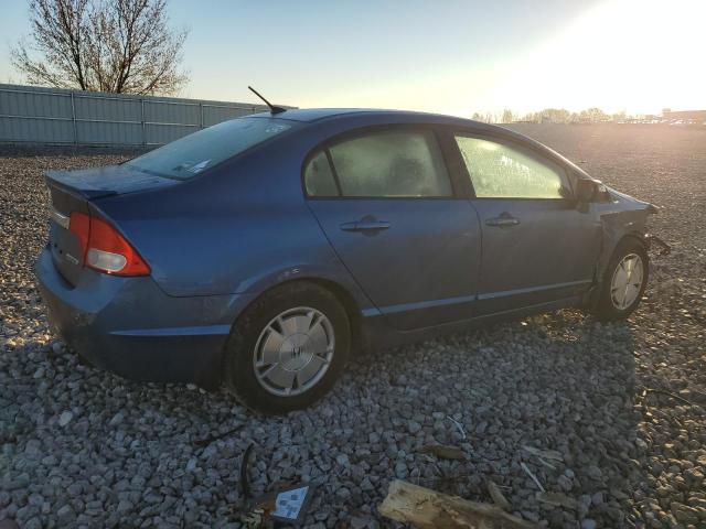 JHMFA36219S014474 - 2009 HONDA CIVIC HYBRID BLUE photo 3