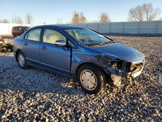 JHMFA36219S014474 - 2009 HONDA CIVIC HYBRID BLUE photo 4
