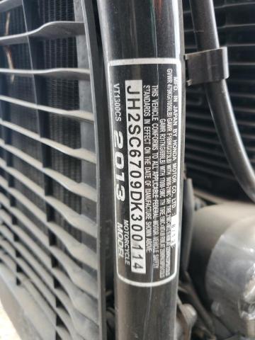 JH2SC6709DK300114 - 2013 HONDA VT1300 CS BLACK photo 9