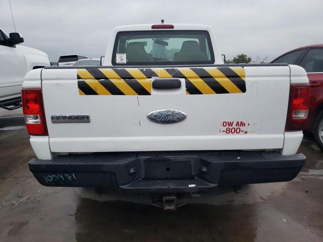 1FTYR10D69PA35356 - 2009 FORD RANGER WHITE photo 6