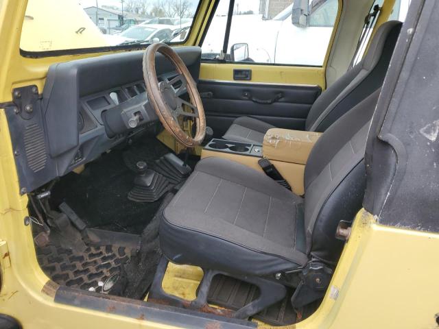 2J4FY19P4NJ528817 - 1992 JEEP WRANGLER / S YELLOW photo 7