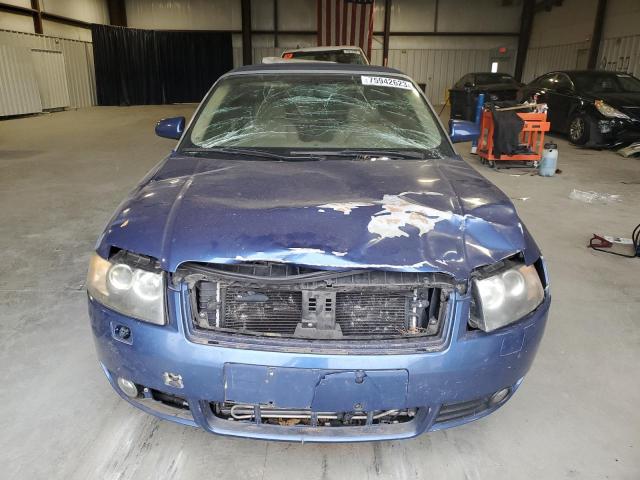 WAUDT48H96K011485 - 2006 AUDI A4 QUATTRO BLUE photo 5